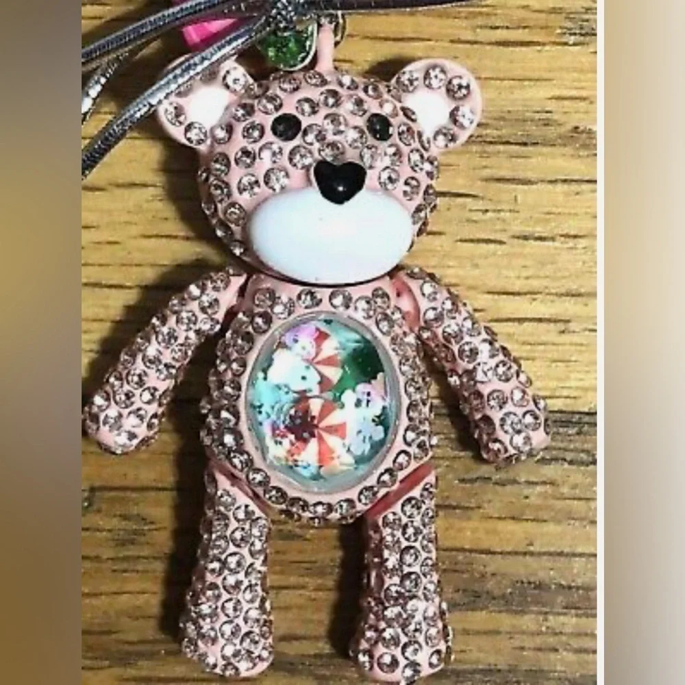 BETSEY JOHNSON Gold Polar Bear Ornament Pendant
